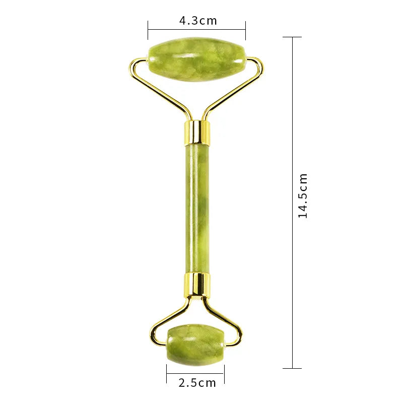 Rolo Pedra De Jade Facial Massageador Anti Rugas