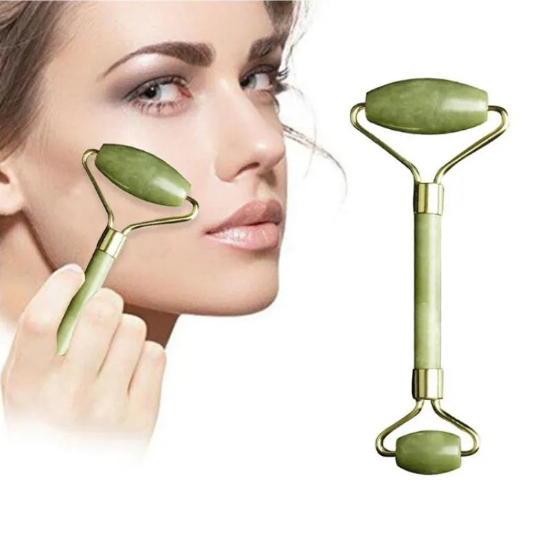 Rolo Pedra De Jade Facial Massageador Anti Rugas