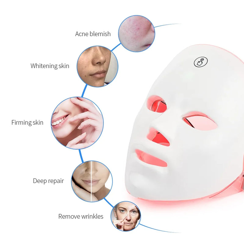 Máscara De Rejuvenescimento Facial De Led
