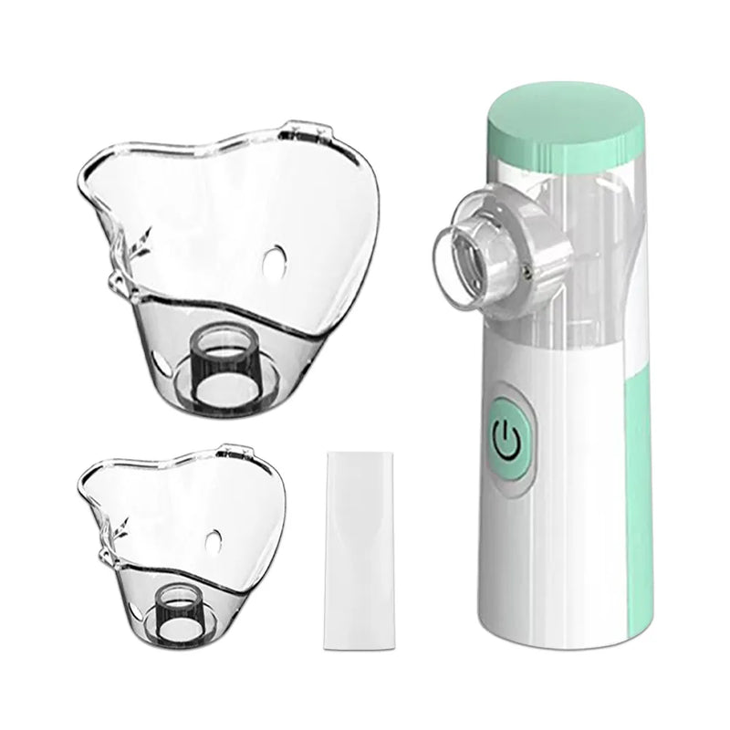 Inalador Nebulizador Portátil Máscaras Adulto+Infantil Recarregável