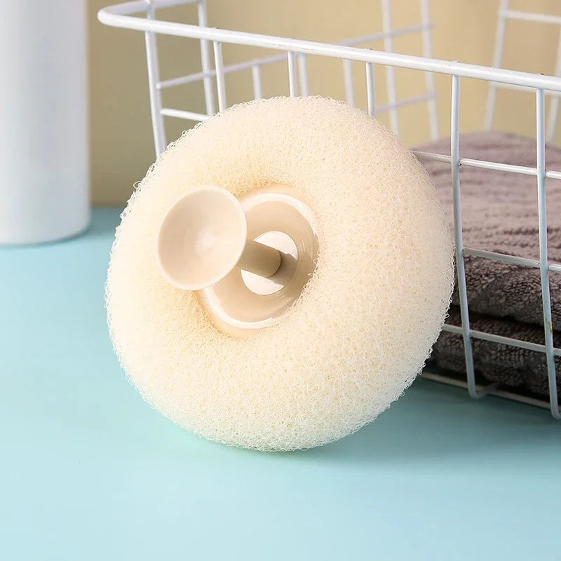 Esponja Esfoliante para Banho e Massageadora | Faz Espuma Facilmente e Ventosa | Reutilizável