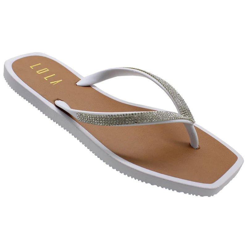 Chinelo Branco Feminino Lola