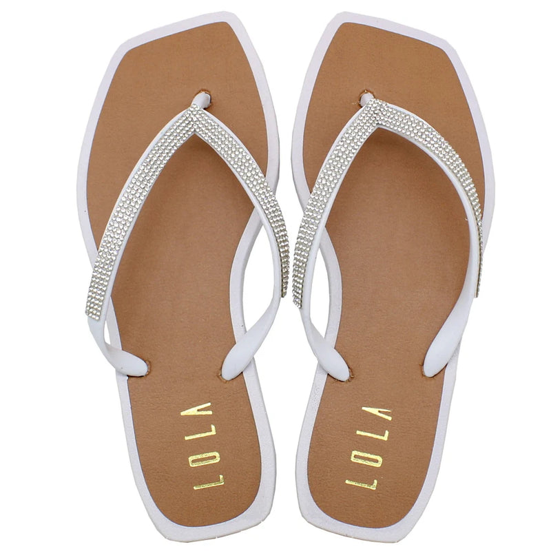 Chinelo Branco Feminino Lola