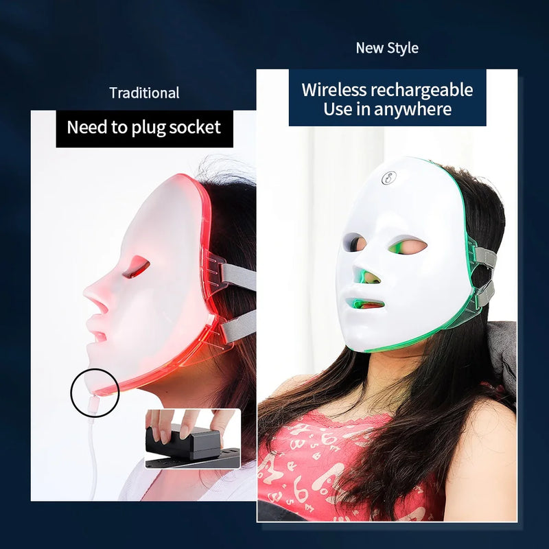 Máscara De Rejuvenescimento Facial De Led