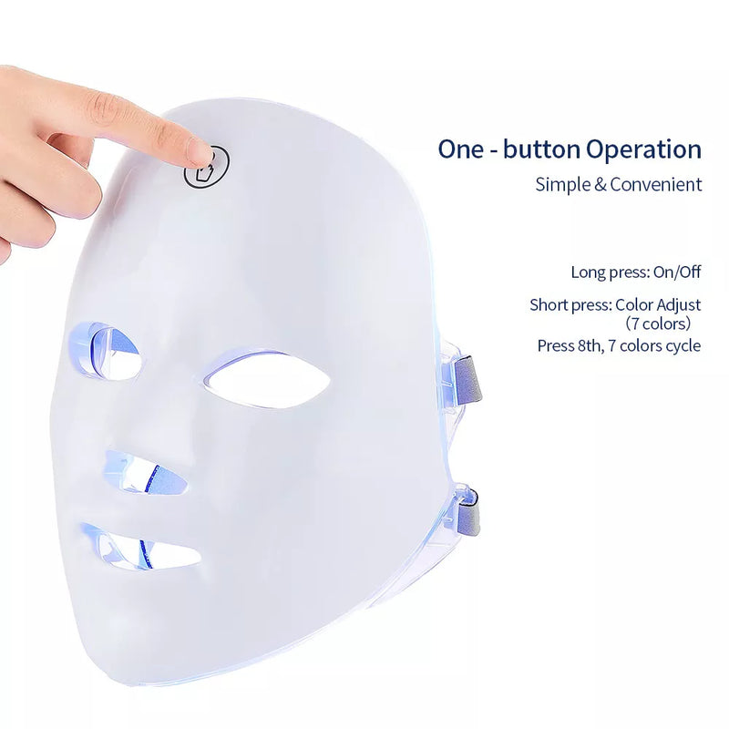 Máscara De Rejuvenescimento Facial De Led